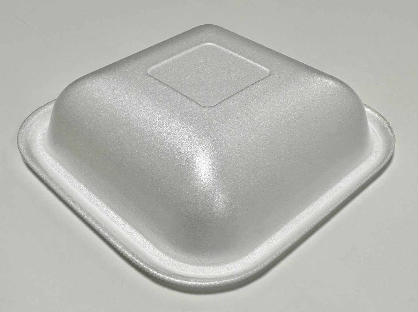 Thermo (ISO) menu tray made of polystyrene foam (XPS), laminated, undivided white, 740ml, 1-0740 / 1781, 400 pieces