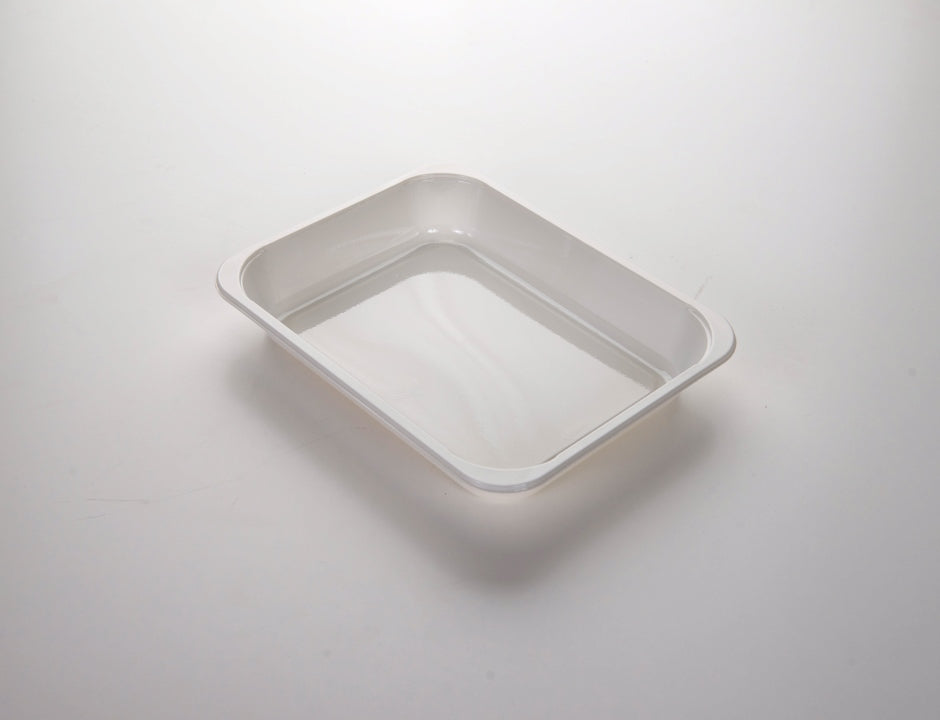 CPET sealing tray, black and white, 1 piece, 226 x 177 x 36 mm, 1-0861, 420 pieces