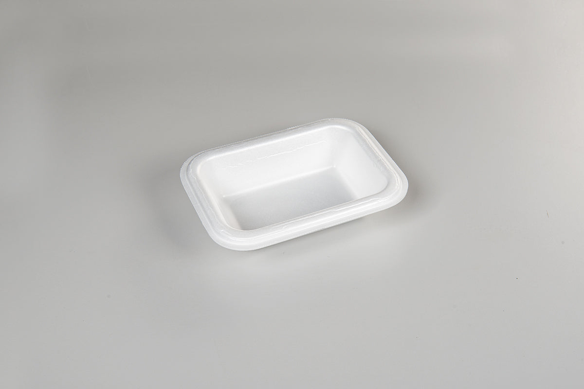 Thermo (ISO) Siegelschale aus Polystyrol-Schaum (XPS), laminiert, weiß, 1-teilig, 1-0518, 1.120 Stück