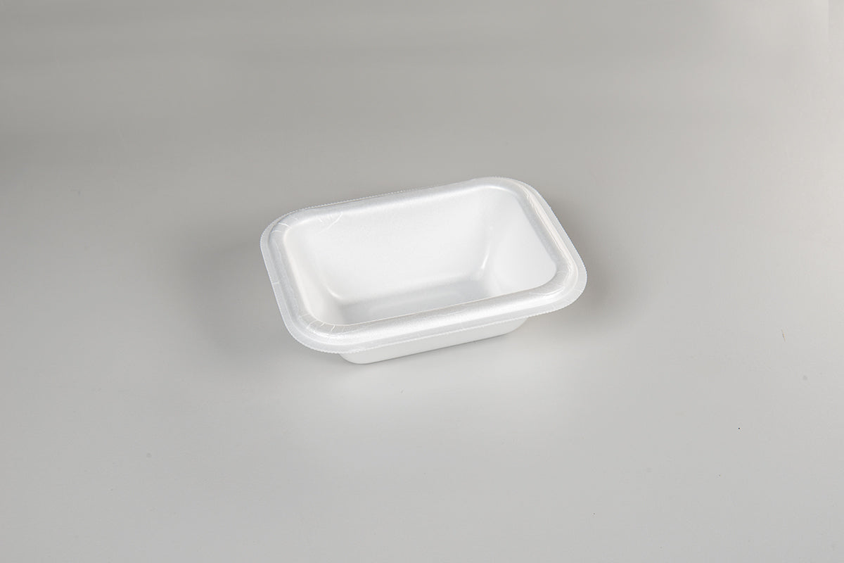 Thermo (ISO) Siegelschale aus Polystyrol-Schaum (XPS), laminiert, weiß, 1-teilig, 1-0778, 1.120 Stück