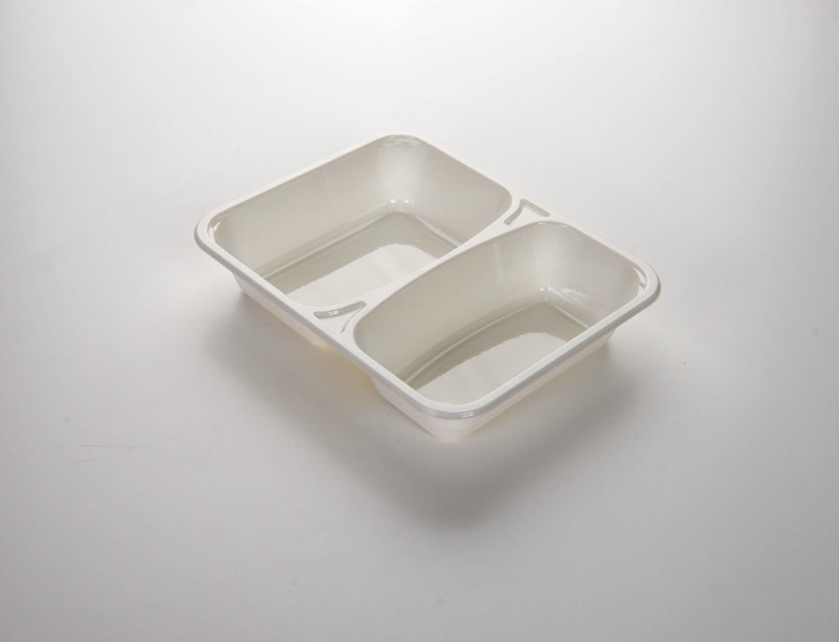 CPET sealing tray, black and white, 2 pieces, 227 x 177 x 43 mm, 2-1075, 320 pieces