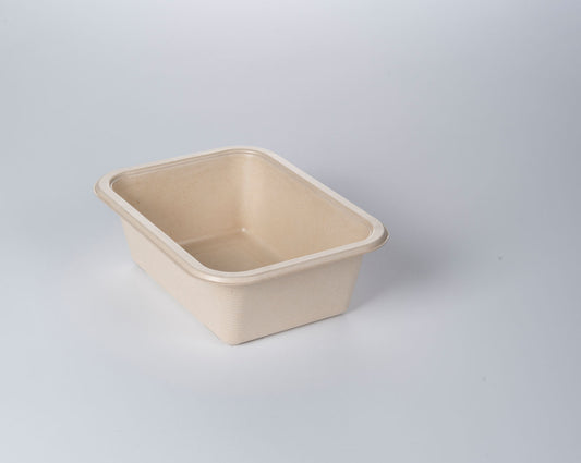PulpPro organic sealing bowl made of bagasse / sugarcane fibers, laminated, natural, 1-piece, P1-0778, 400 pieces