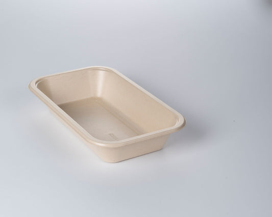 PulpPro organic sealing bowl made of bagasse / sugarcane fibers, laminated, natural, 1-piece, P1-0835 / 608, 200 pieces