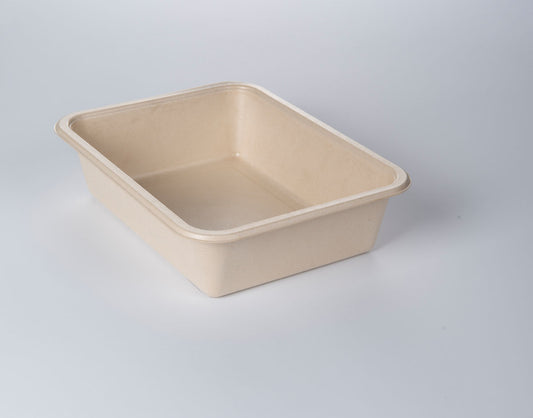 PulpPro organic sealing bowl made of bagasse / sugarcane fibers, laminated, natural, 1-piece, P1-1087 / 621, 200 pieces