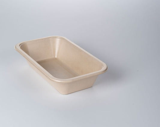 PulpPro organic sealing bowl made of bagasse / sugarcane fibers, laminated, natural, 1-piece, P1-1130 / 609, 200 pieces