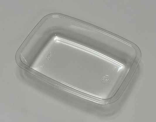 APET 密封碗，1 件，173 x 129 x 35 毫米，0.5 升，黑色透明，1-0416，500 件