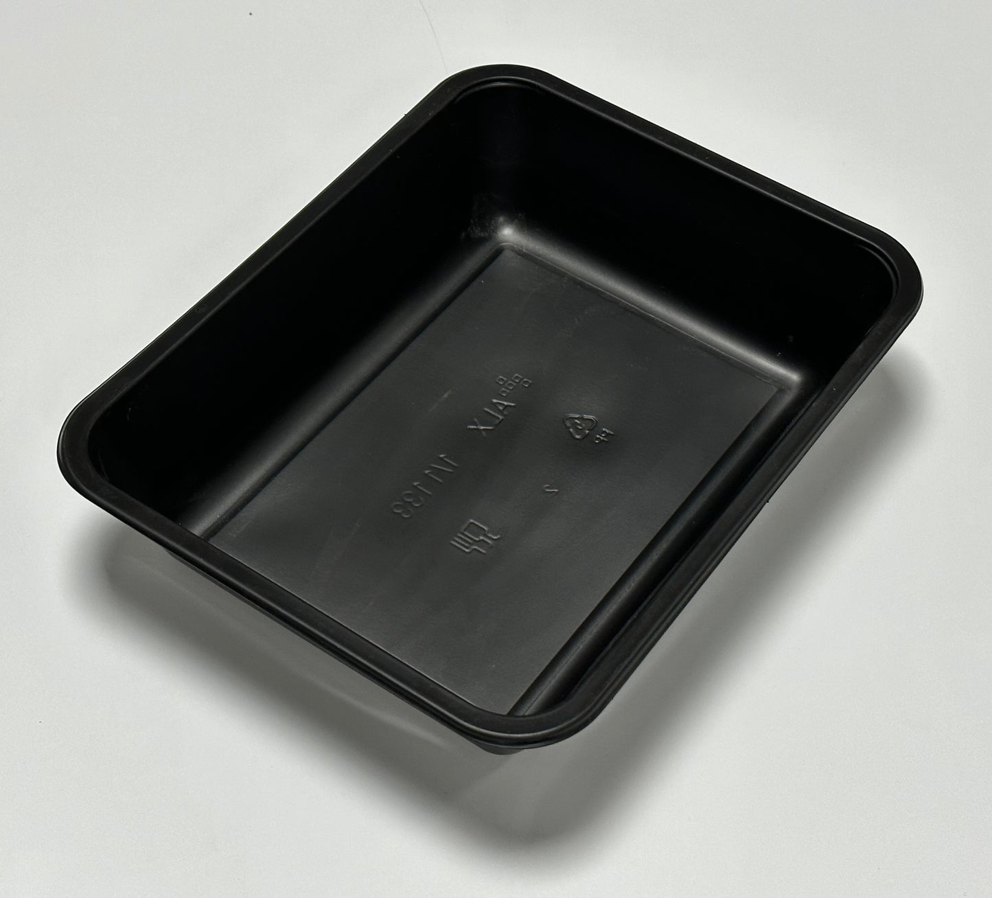 可重复使用的 PP 密封碗，不可分割，227x177x50mm，1,350ml，黑色和白色，480 件