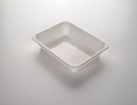 CPET sealing tray, white, 1 piece, 227 x 177 x 50 mm, 1-1191, 320 pieces