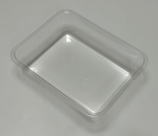 APET sealing bowl, 1 piece, 227 x 177 x 50 mm, 1.4l, black and transparent, 1-1196, 400 pieces