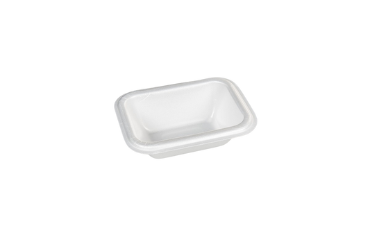 Thermo (ISO) sealing tray made of polystyrene foam (XPS), laminated, white, 1-piece, 1-0778, 1,120 pieces