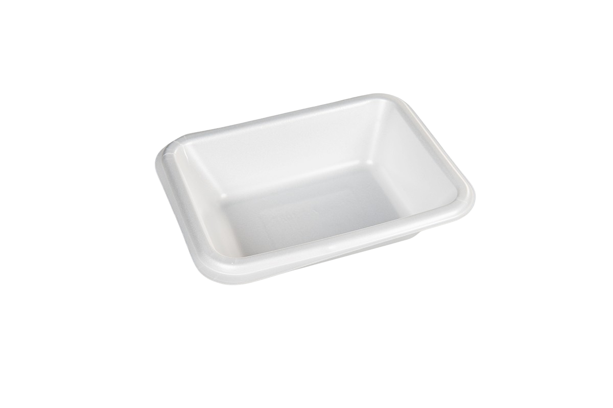 Thermo (ISO) Siegelschale aus Polystyrol-Schaum (XPS), laminiert, weiß, 1-teilig, 1-1087 / 621, 800 Stück