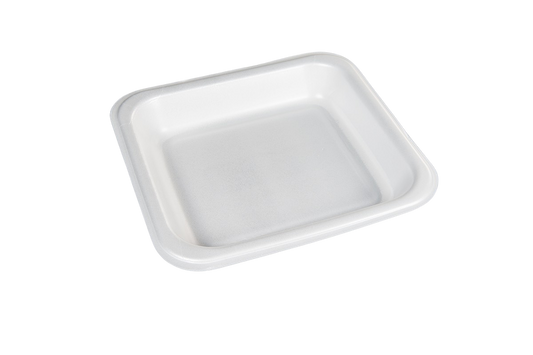 Thermo (ISO) sealing tray made of polystyrene foam (XPS), laminated, white, 1-piece, 1-1750 / 601, 500 pieces