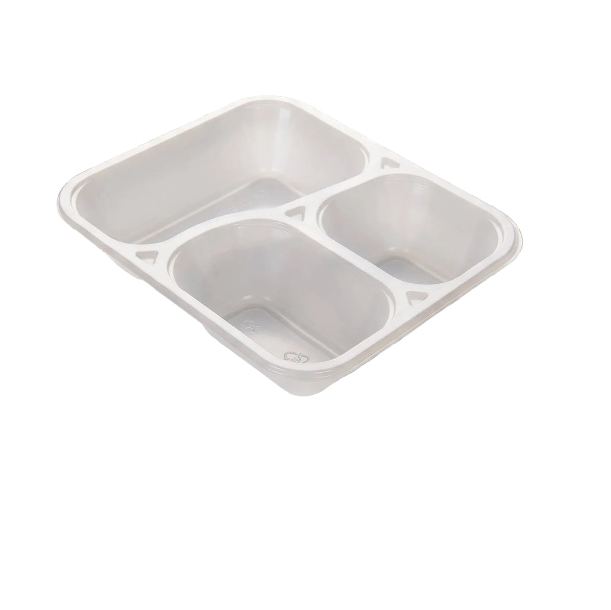 350 Mehrweg PP-Siegelschale, 3/1233 (607), 3-teilig, 242x204x47mm, schwarz