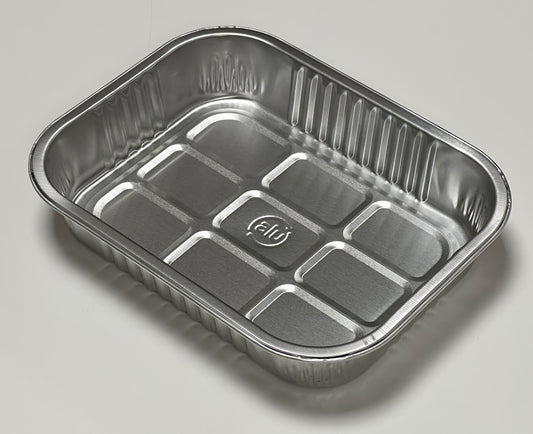 Alu-Siegelschale, 1-teilig, silber, 178 x 136 x 34 mm, A1-061, 540 Stück