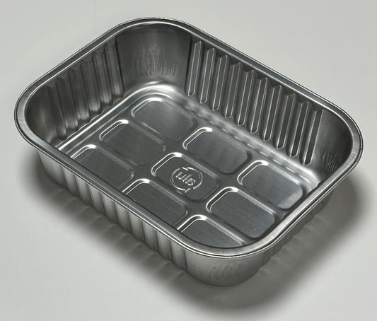 Aluminum sealing bowl, 1 piece, silver, 178 x 136 x 45 mm, A1-079, 560 pieces