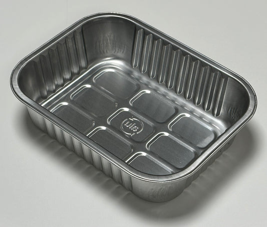 Alu-Siegelschale, 1-teilig, silber, 178 x 136 x 45 mm, A1-079, 560 Stück
