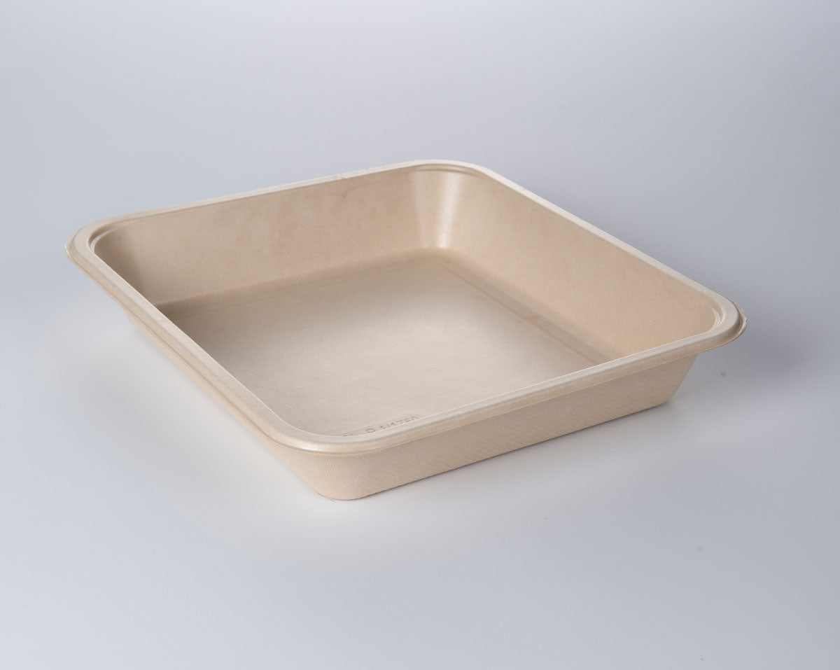 PulpPro organic sealing bowl made of bagasse / sugarcane fibers, laminated, natural, 1-piece, P1-1750 / 601, 200 pieces