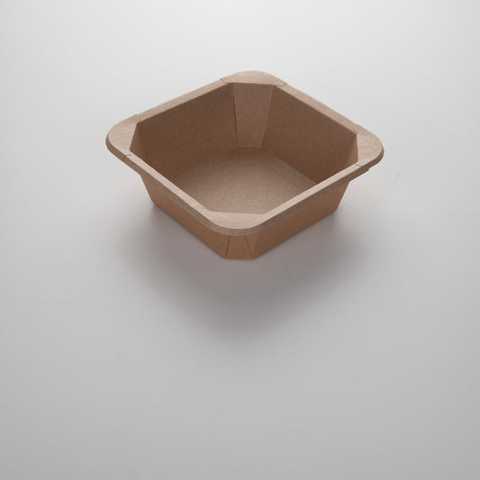 PaperTray aus Kraftpapier mit PET-Laminierung, 1-teilig, 178 x 178 x 60 mm, 1.200 ml, 300 Stück